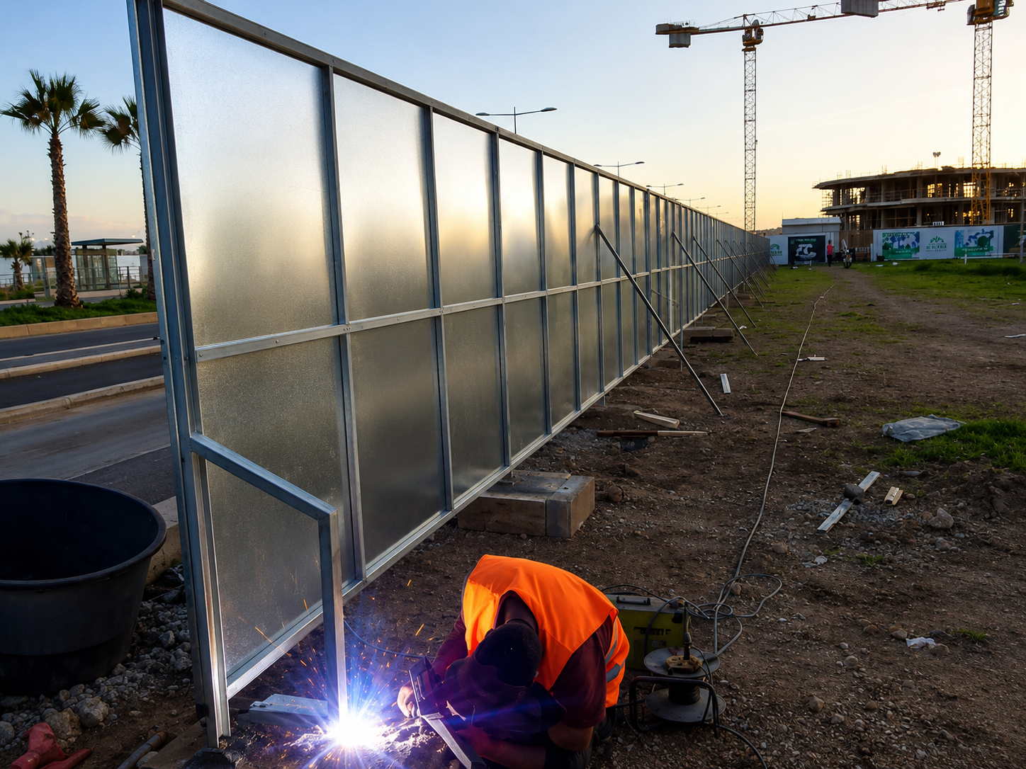 Palissade de chantier